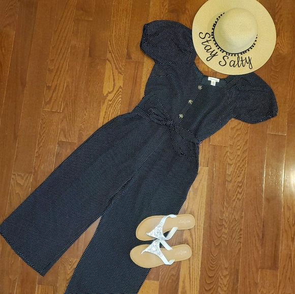 Monteau Pants - ♠️ Brand New Black & White Polka Dot Jumpsuit